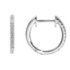 Diamond Hoop Earrings 0.19ct AER-17474 Bandiera Jewellers