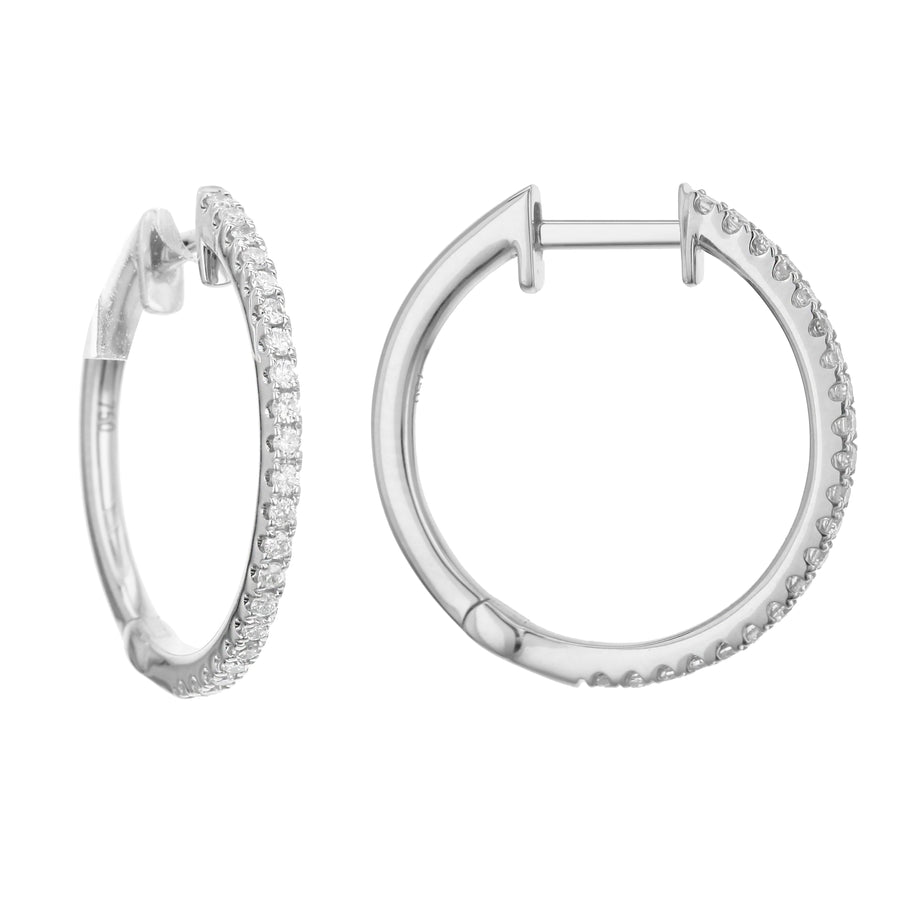 Bandiera Jewellers Diamond Hoop Earrings 0.25ct AER-18167