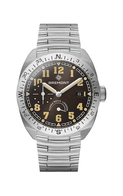 Bremont Terra Nova 40.5 Power Reserve TN40-PWR-SS-BK-B Bandiera Jewellers