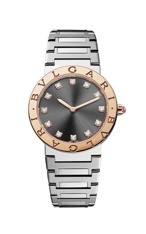 Bulgari two shop tone watch