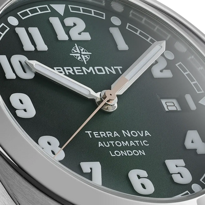 Bremont Terra Nova 40.5 Date TN40-DT-SS-GN-L-S Bandiera Jewellers