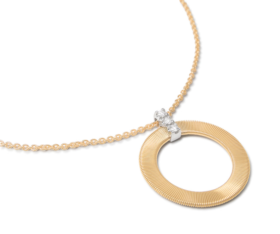 Marco Bicego Masai Gold and Diamonds Necklace CG797-B-YW | Bandiera Jewellers