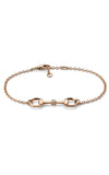 GUCCI Horsebit Diamond Chain Bracelet in 18kt Rose Gold YBA796174001 Bandiera Jewellers