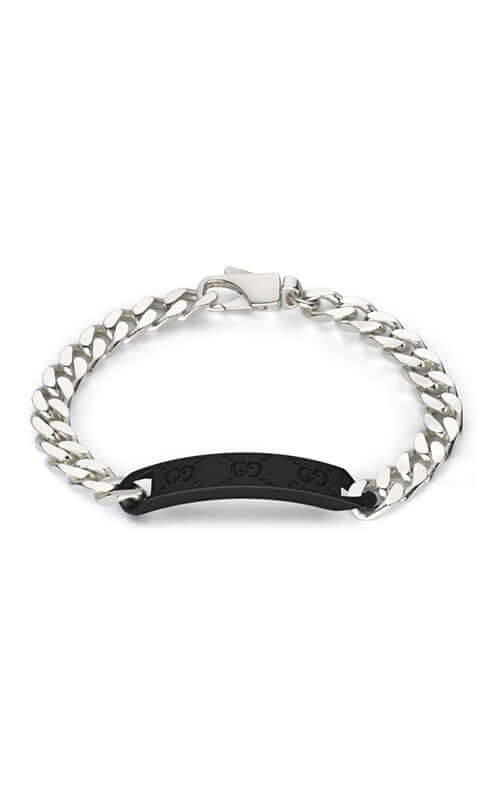 Gucci Chain Silver Bracelet with Tag YBA797167001 Bandiera Jewellers