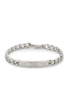 Gucci Signature Silver Bracelet with GG Tag YBA814851001 Bandiera Jewellers