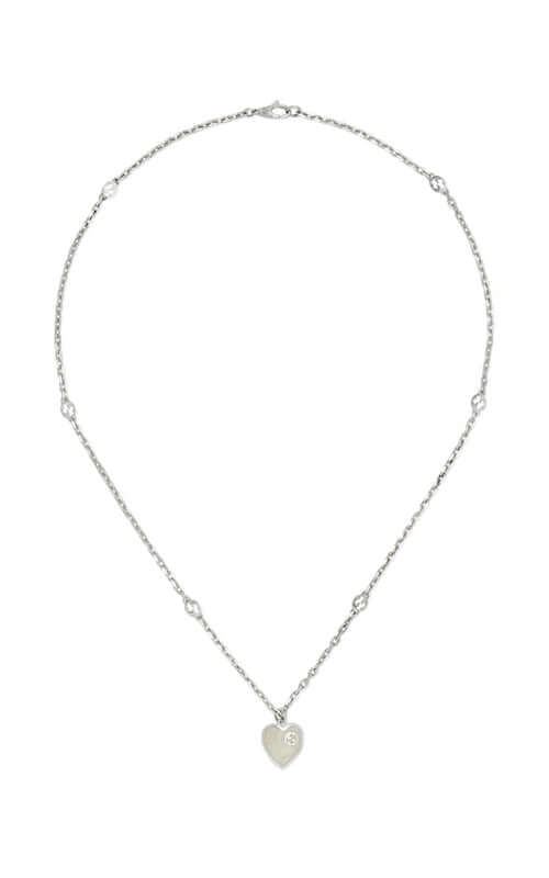 Gucci Sterling Silver Heart Necklace | Harrods UK