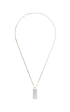 GUCCI Signature Silver Necklace with GG Tag YBB81485200100U Bandiera Jewellers