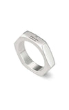 GUCCI Trademark Hexagon Silver Ring YBC782839001 Bandiera Jewellers