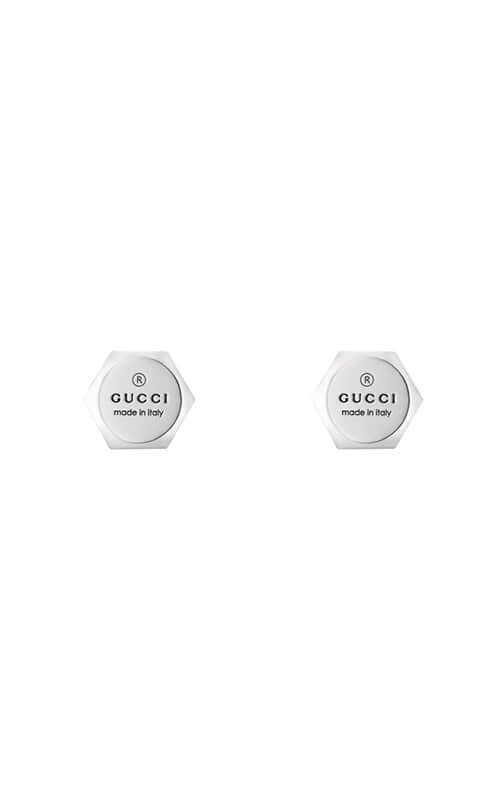 Gucci Trademark Stud Sterling Silver Earrings YBD77917100100U Bandiera Jewellers