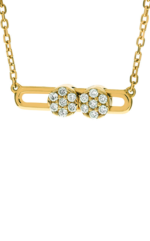 Hulchi Belluni Tresore Collection 18K Yellow Gold pendant with diamonds (20297B-WW) | Bandiera Jewellers Toronto and Vaughan