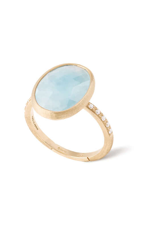 Marco Bicego Siviglia Ring with Aquamarine & Diamonds AB610-B-AQ01-Y Bandiera Jewellers