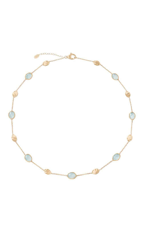 Marco Bicego Siviglia Necklace YG and Aquamarine CB1874-E-AQ01-Y Bandiera Jewellers