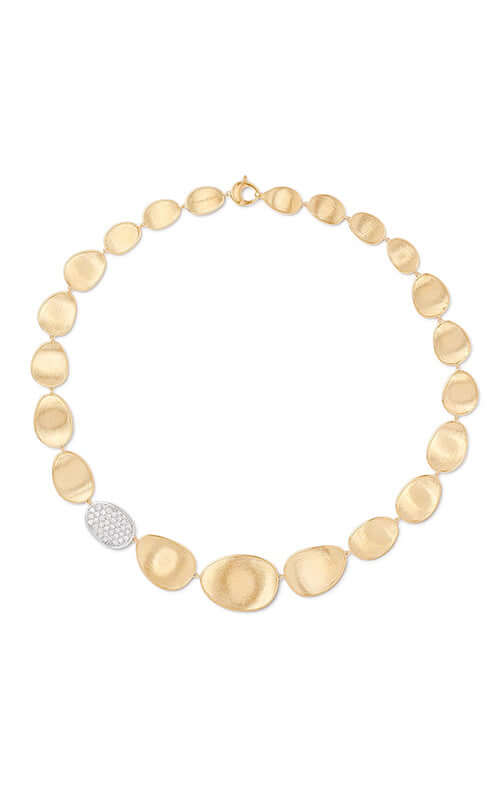 Marco Bicego Lunaria Necklace Yellow Gold and Diamond CB1975-B-YW Bandiera Jewellers