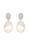 Marco Bicego Lunaria Earrings Yellow Gold and Diamond OB1403 B MPW Bandiera Jewellers