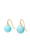 Marco Bicego Africa Gold and Turquoise Earrings OB1639-A_TU | Bandiera Jewellers