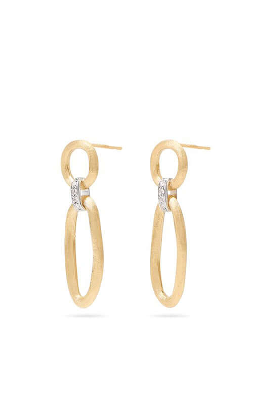 Marco Bicego Jaipur Earrings Gold and Diamond OB1811-B-YW Bandiera Jewellers