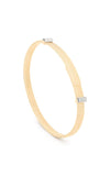 Marco Bicego Masai Gold and Diamond Bangle SG43-B3-YW Bandiera Jewellers