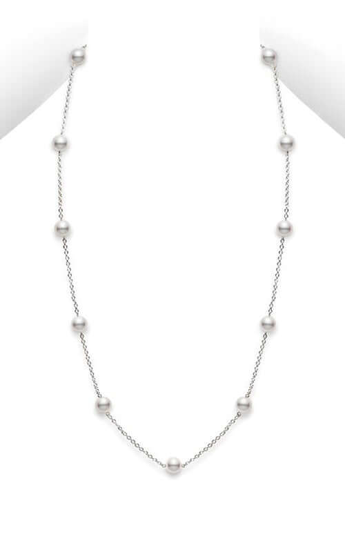 Mikimoto Station Pearl Necklace PCQ158LW Bandiera Jewellers