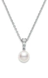 Mikimoto Morning Dew Akoya Cultured Pearl Pendant 18K White Gold MPA10395ADXW| Bandiera Jewellers Toronto and Vaughan