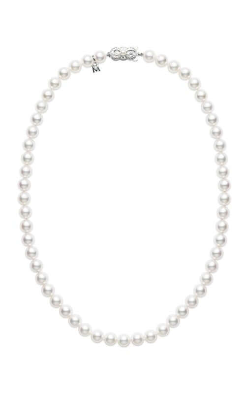 Mikimoto Strand Necklace Akoya Pearls White 8x7.5mm A+ U80218W Bandiera Jewellers
