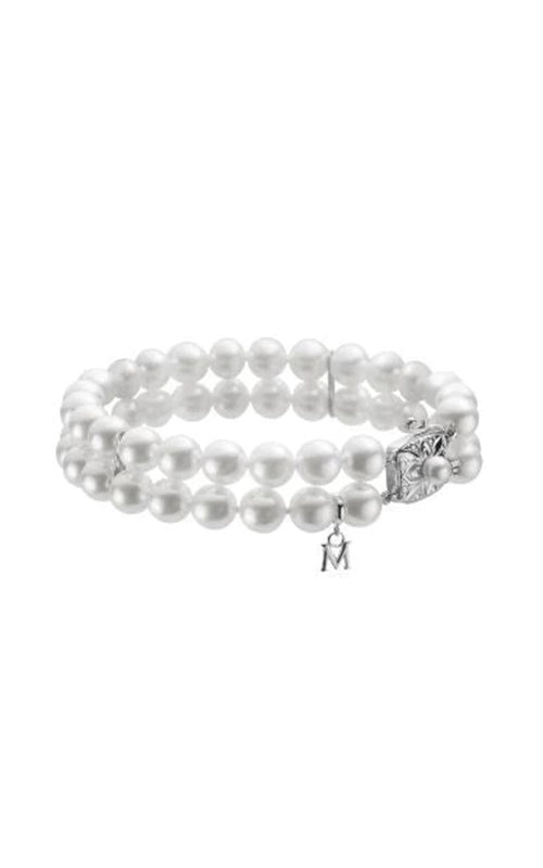 Mikimoto White Akoya Pearl Double Strand Bracelet UD70107DW Bandiera Jewellers
