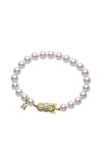 Mikimoto Bracelet Akoya Pearl White 7.5x7mm A UD75107K Bandiera Jewellers