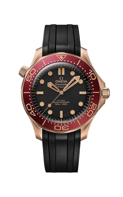 Omega Seamaster Diver 300M Bronze Gold 210.92.42.20.01.003 Bandiera Jewellers