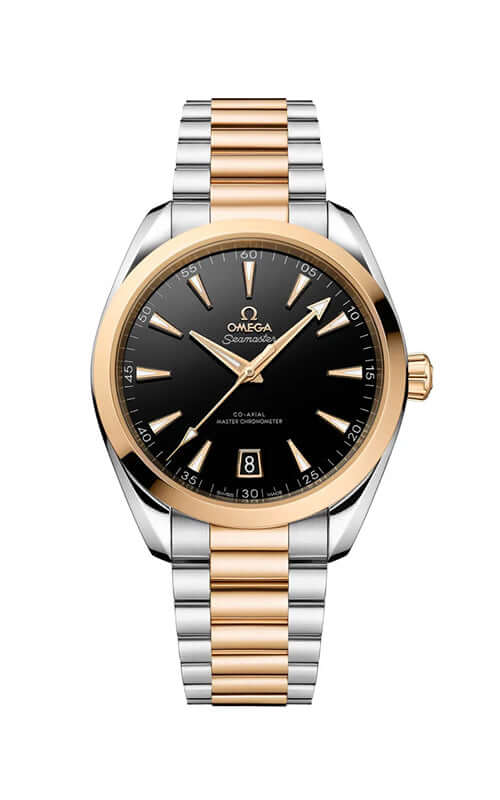 Omega seamaster aqua terra gold sale