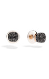 Pomellato 18k Pink Gold Black Diamonds Nudo Earrings O.B704/O6/BB Bandiera Jewellers