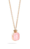 Pomellato Nudo Pink Gold Rose Quartz and Chalcedony Diamond Necklace PCC2022O7000BRCQR Bandiera Jewellers