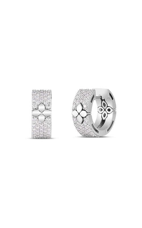 Roberto Coin Love in Verona Diamond Pave Hoops 8883385AWERX Bandiera Jewellers