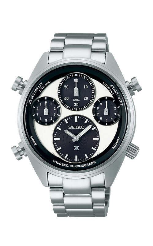 Seiko stainless steel hot sale chronograph watch