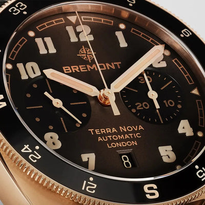 Bremont Terra Nova Gold TN42-CHR-RG-BR-L-S Bandiera Jewellers