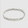 Gucci Signature Silver Bracelet with GG Tag YBA814851001