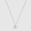 GUCCI GG Marmont Silver Pendant Necklace YBB81491400100U Bandiera Jewellers