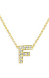 Roberto Coin Love Letter F Pendant Yellow Gold and Diamonds 001634AYCHXF | Bandiera Jewellers Toronto and Vaughan