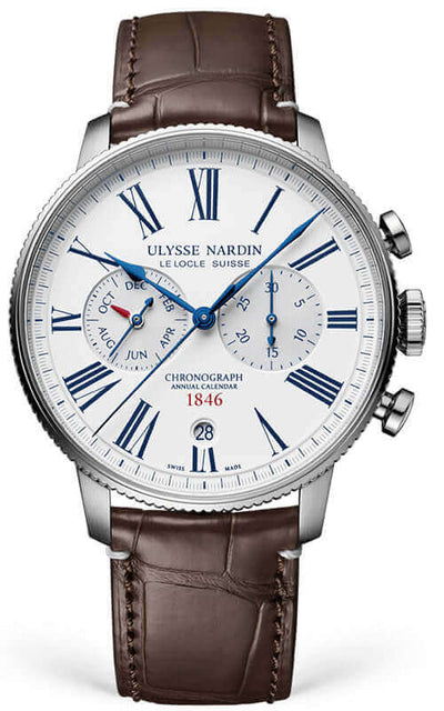Ulysse Nardin Marine Torpilleur Annual Chronograph Watch 1533-320LE-0A-175/1A | Bandiera Jewellers Toronto and Vaughan