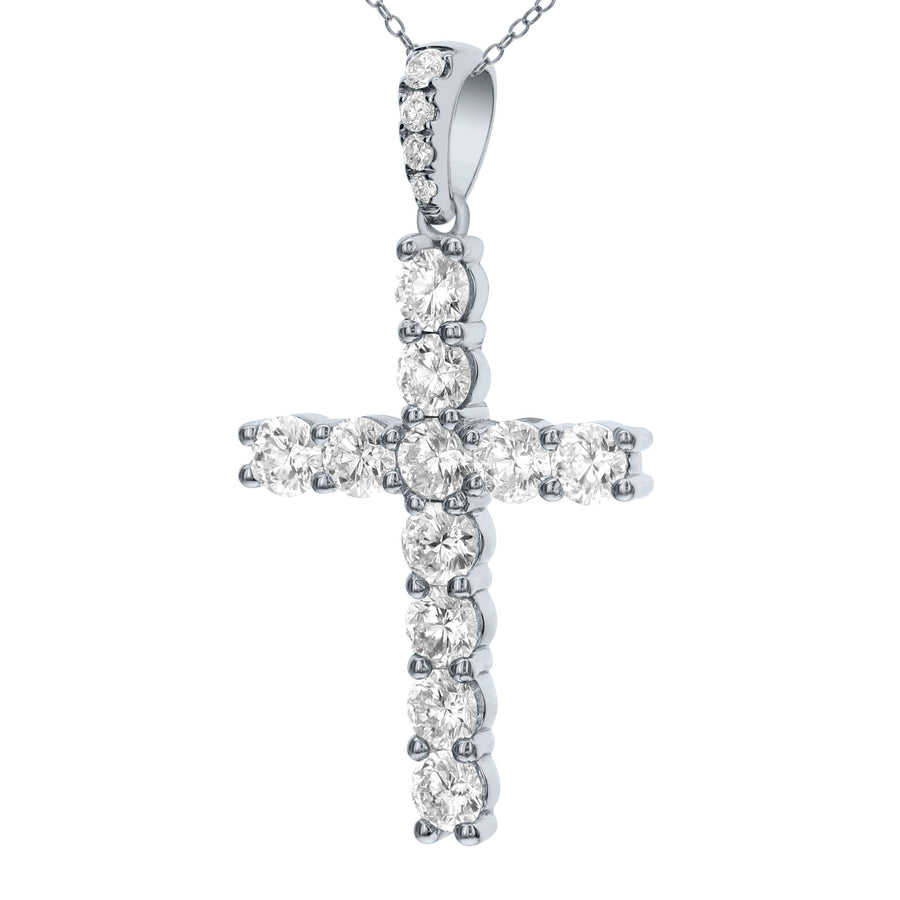 Diamond Cross Pendant 2.00ct ACR-12734 Bandiera Jewellers