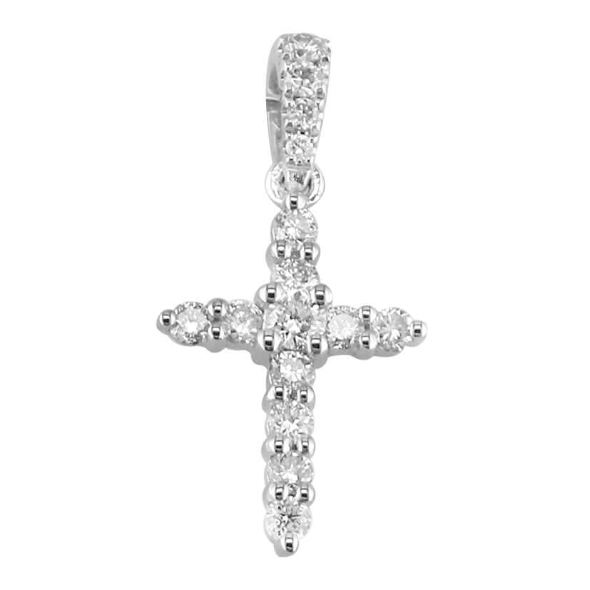 Diamond Cross Pendant 0.22ct ACR-6692 Bandiera Jewellers