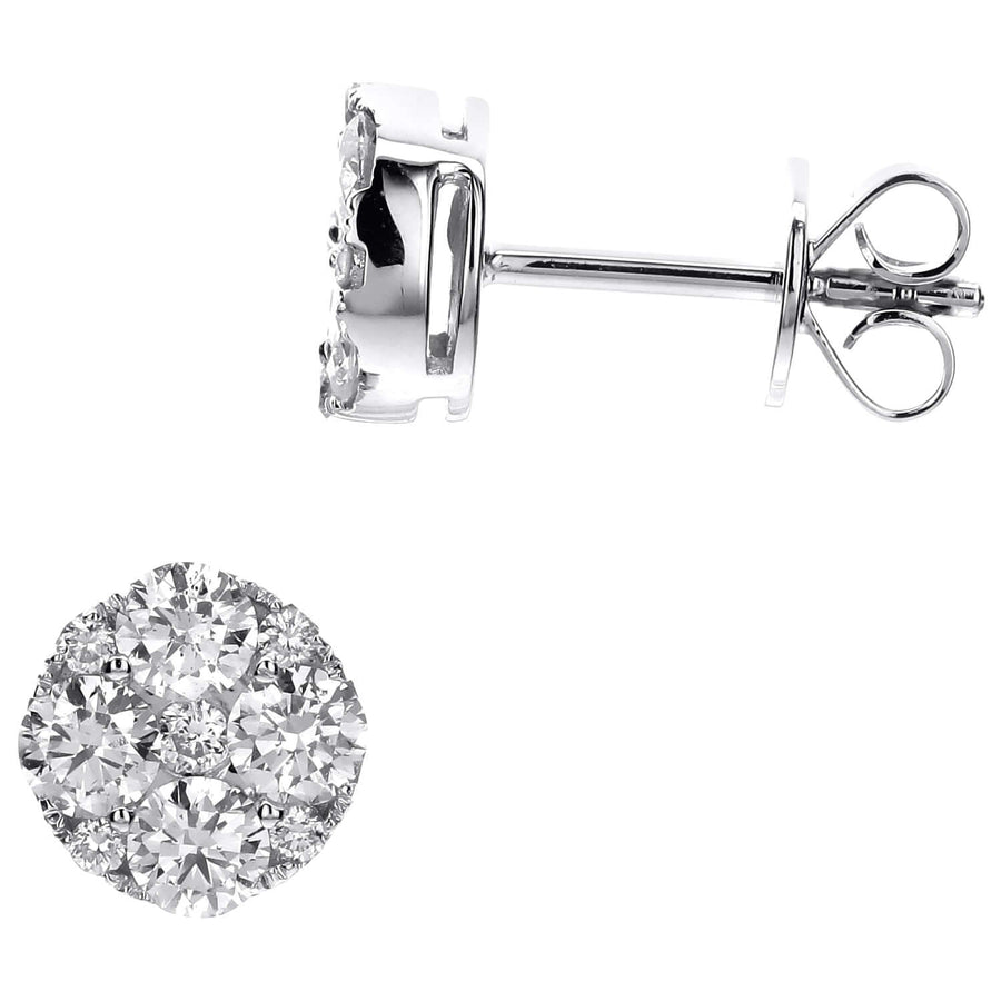 Diamond Earrings 1.03ct AER-12166 Bandiera Jewellers