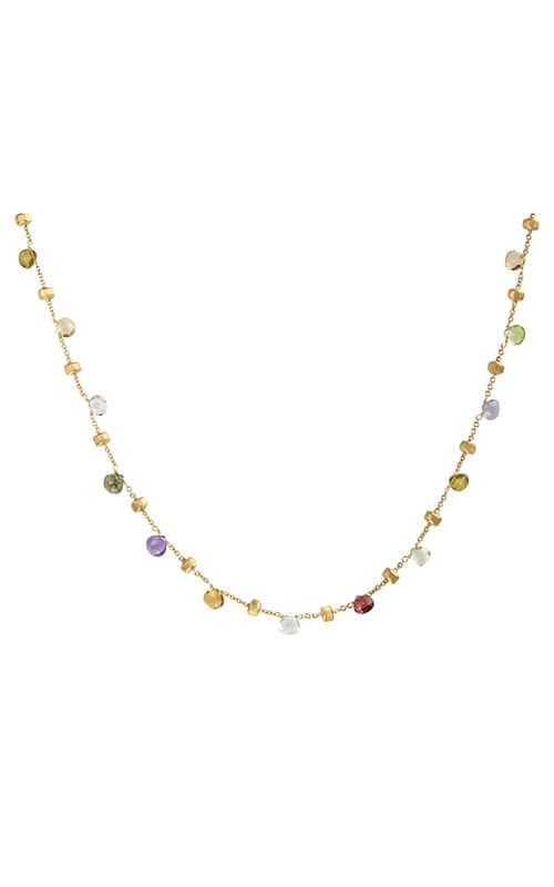 Marco Bicego Paradise 18k Yellow Gold and Mix Stones Necklace CB1155-MIX01-Y