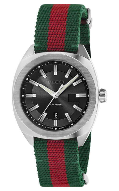 Mens gucci watch on sale silver