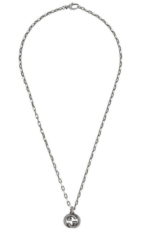 GUCCI Silver Interlocking G Necklace YBB604155001