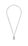 GUCCI Signature Silver Dogtag Necklace YBB72826500100U Bandiera Jewellers