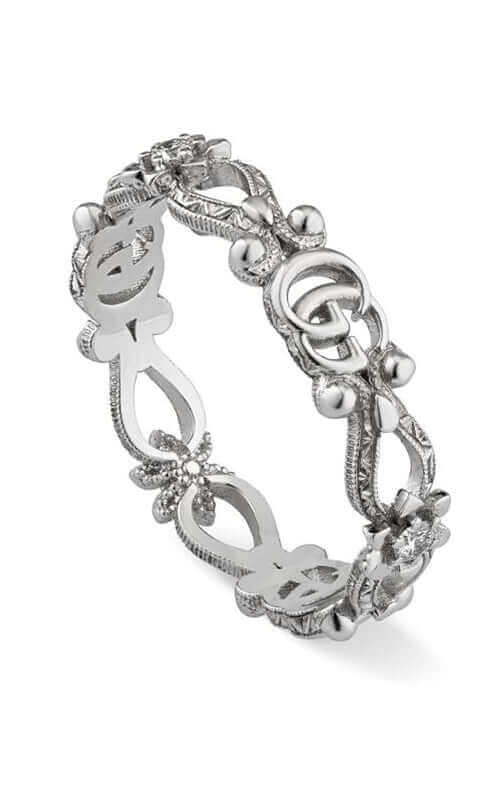 Gucci Flora Bracelet In Sterling Silver, $495 | Gucci | Lookastic