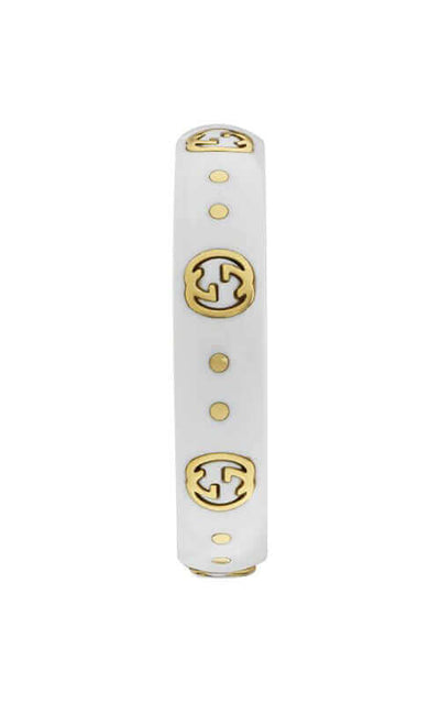 GUCCI 18K Yellow Gold & White Zirconia Icon Ring YBC679262002 | Bandiera Jewellers Toronto and Vaughan