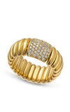 Hulchi Belluni Tresore Collection Ring in Yellow Gold & Diamonds 20195-YW | Bandiera Jewellers Toronto and Vaughan