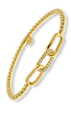 Hulchi Belluni Tresore Collection Bracelet Yellow Gold with Diamonds 23320-YW | Bandiera Jewellers Toronto and Vaughan