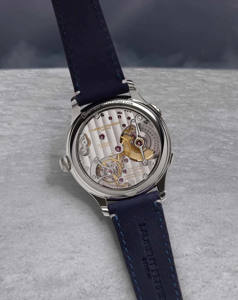Deep blue meteorite watch on sale