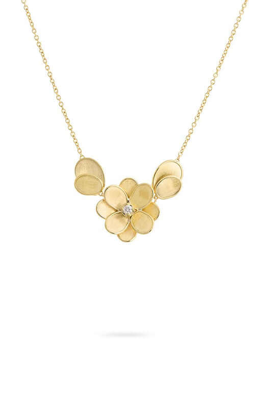 Marco Bicego Petali Gold & Diamond Necklace CB2437-B-Y Bandiera Jewellers